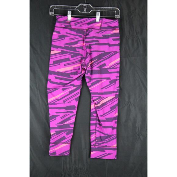 Reebok PW3R Leggings Women's Small Compression Fit Capri Pants Purple PLayDry - Picture 5 of 9